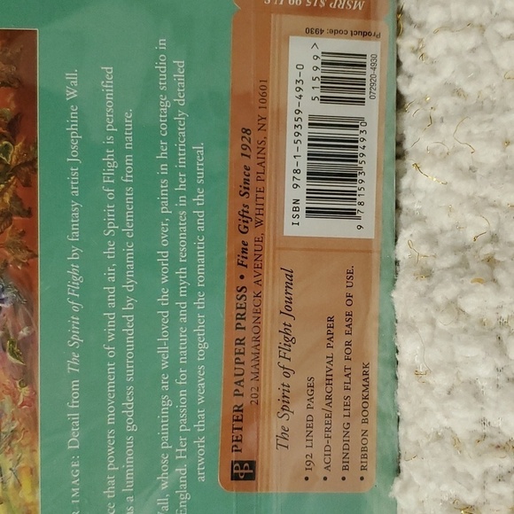 NWT! Josephine Wall Spirit Of Flight Journal (5 By 9) 192 Lined Pages - Picture 3 of 4